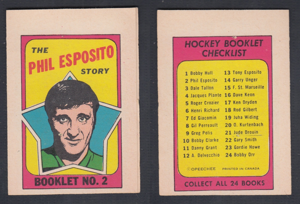 1971-72 O-PEE-CHEE STORY BOOKLET #2 P. ESPOSITO photo