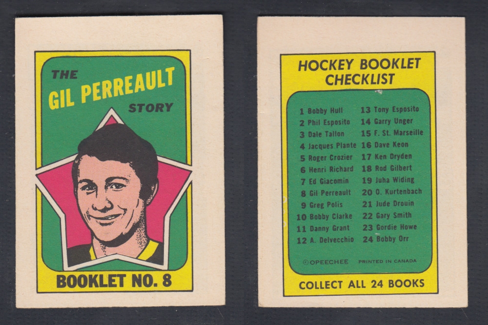 1971-72 O-PEE-CHEE STORY BOOKLET #8 G. PERREAULT photo