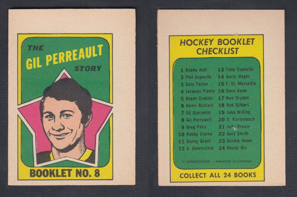 1971-72 O-PEE-CHEE STORY BOOKLET #8 G. PERREAULT photo