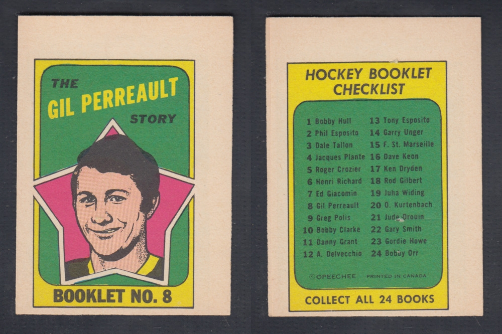 1971-72 O-PEE-CHEE STORY BOOKLET #8 G. PERREAULT photo