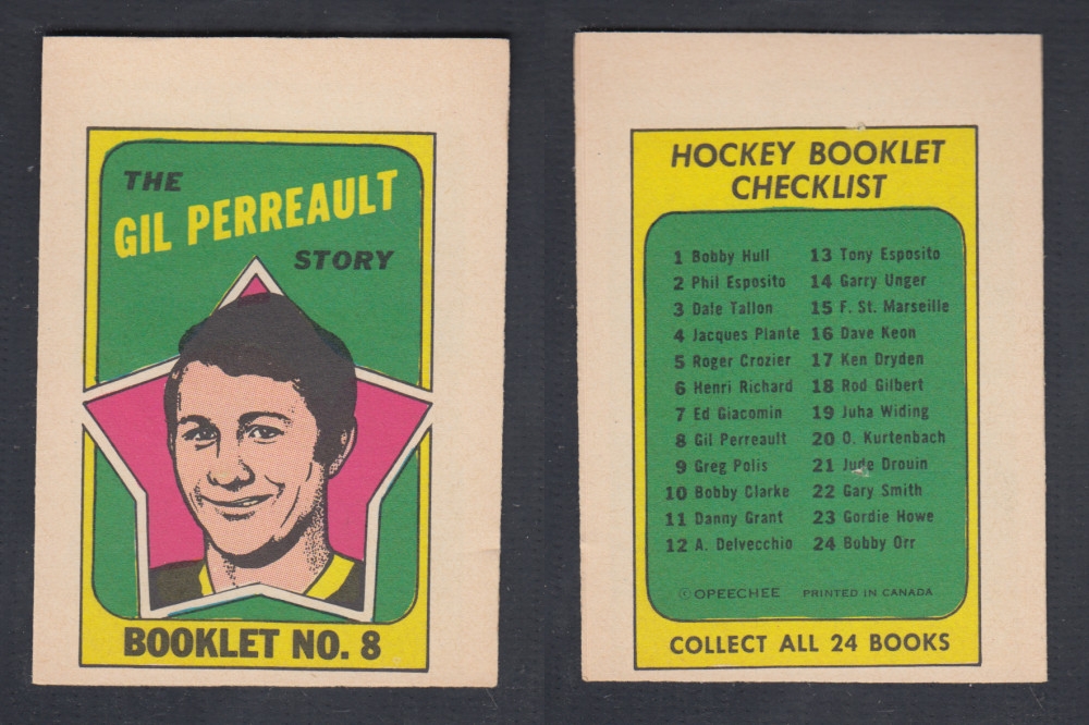 1971-72 O-PEE-CHEE STORY BOOKLET #8 G. PERREAULT photo
