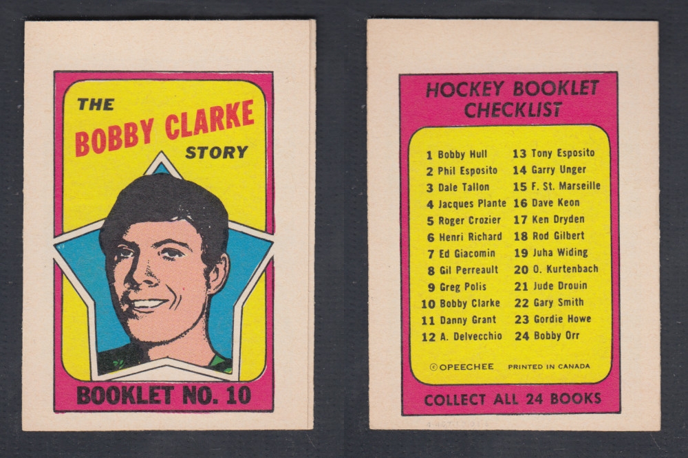 1971-72 O-PEE-CHEE STORY BOOKLET #10 B. CLARKE photo