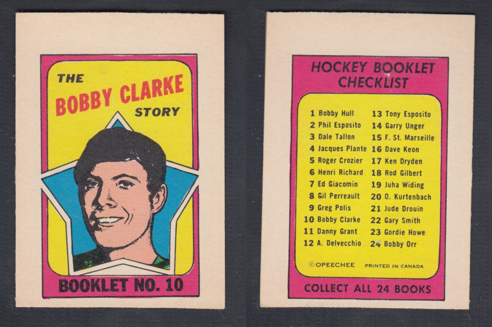 1971-72 O-PEE-CHEE STORY BOOKLET #10 B. CLARKE photo