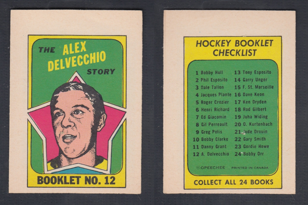 1971-72 O-PEE-CHEE STORY BOOKLET #12 A. DELVECCHIO photo