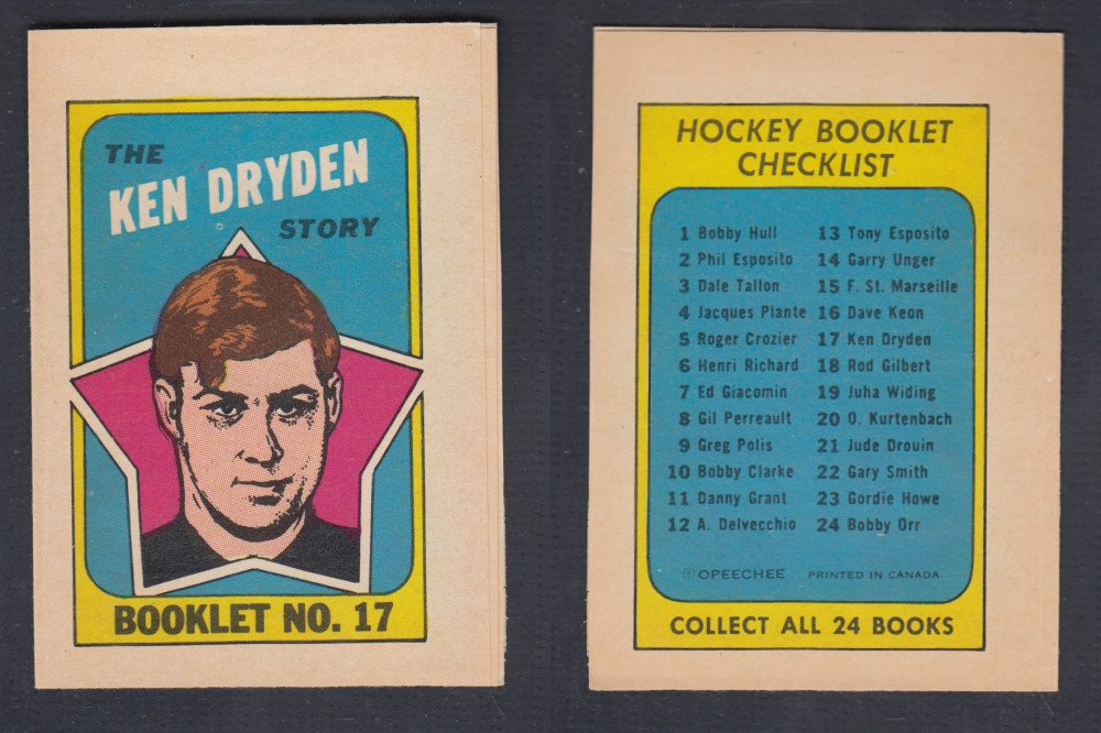 1971-72 O-PEE-CHEE STORY BOOKLET #17 K. DRYDEN photo
