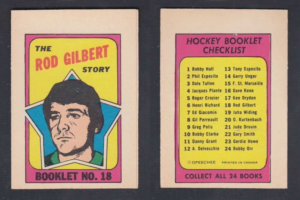 1971-72 O-PEE-CHEE STORY BOOKLET #18 R. GILBERT photo