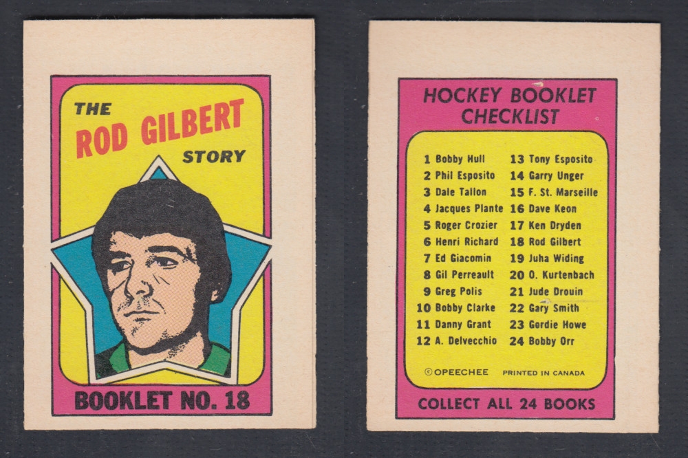 1971-72 O-PEE-CHEE STORY BOOKLET #18 R. GILBERT photo