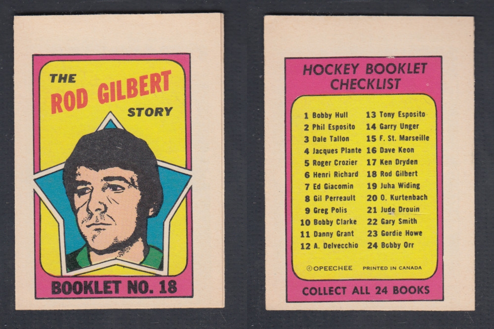 1971-72 O-PEE-CHEE STORY BOOKLET #18 R. GILBERT photo