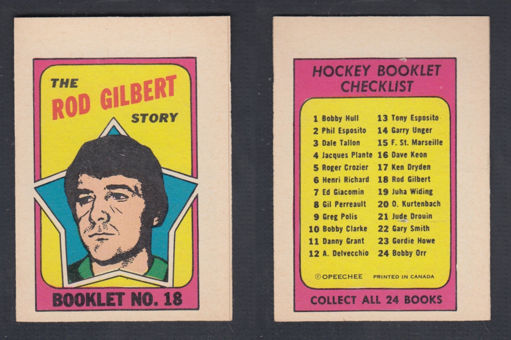 1971-72 O-PEE-CHEE STORY BOOKLET #18 R. GILBERT photo