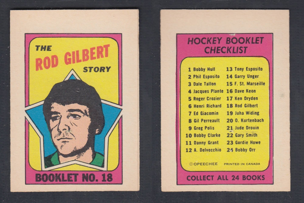 1971-72 O-PEE-CHEE STORY BOOKLET #18 R. GILBERT photo