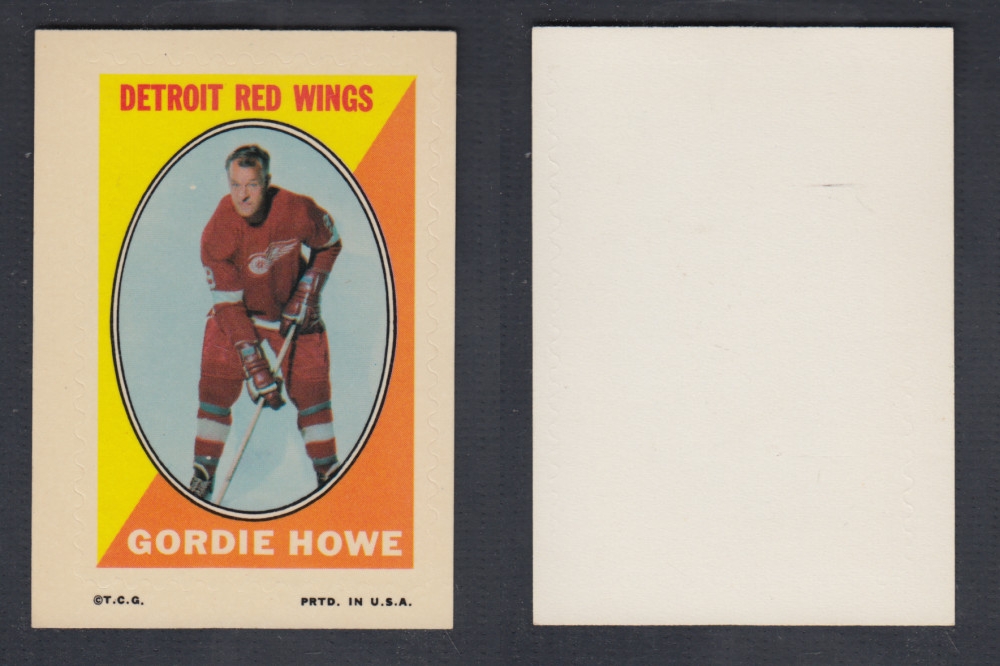 1970-71 O-PEE-CHEE STICKER STAMP G. HOWE photo