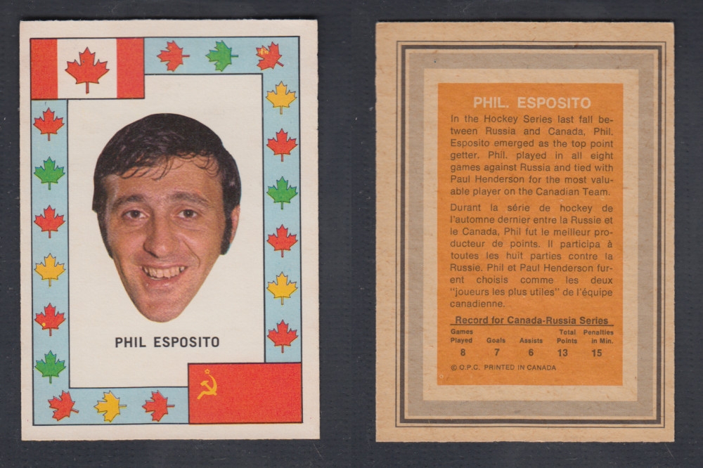 1972-73 O-PEE-CHEE TEAM CANADA P. ESPOSITO photo