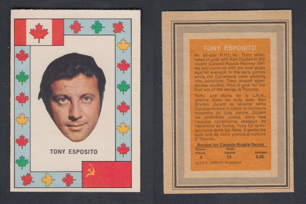 1972-73 O-PEE-CHEE TEAM CANADA T. ESPOSITO photo