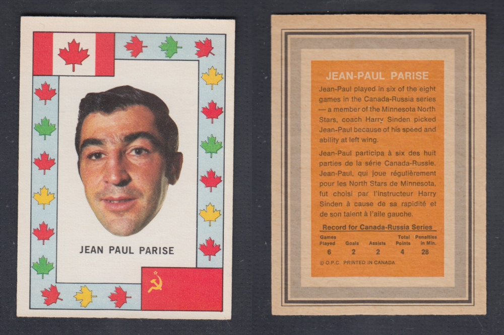 1972-73 O-PEE-CHEE TEAM CANADA J-P. PARISE photo