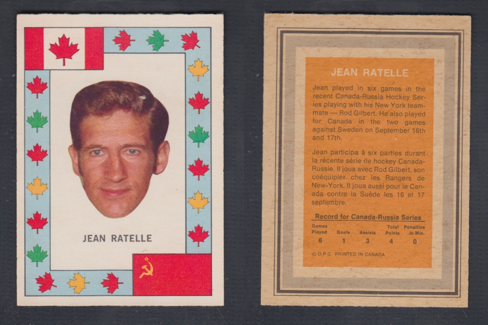 1972-73 O-PEE-CHEE TEAM CANADA J. RATELLE photo