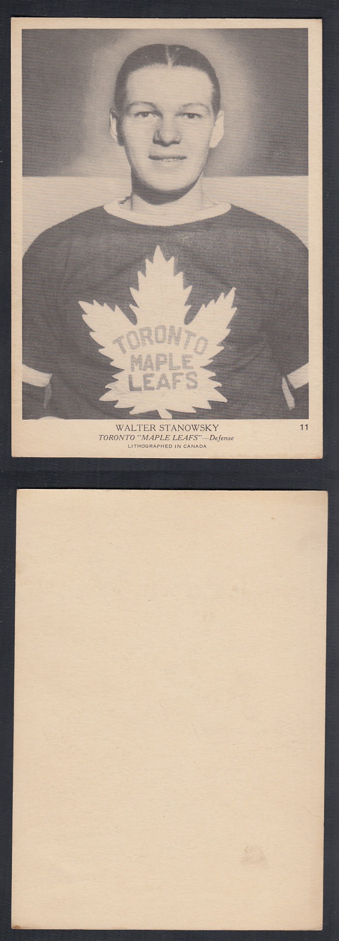 1939-40 O-PEE-CHEE HOCKEY CARD #11 W. STANOWSKY photo