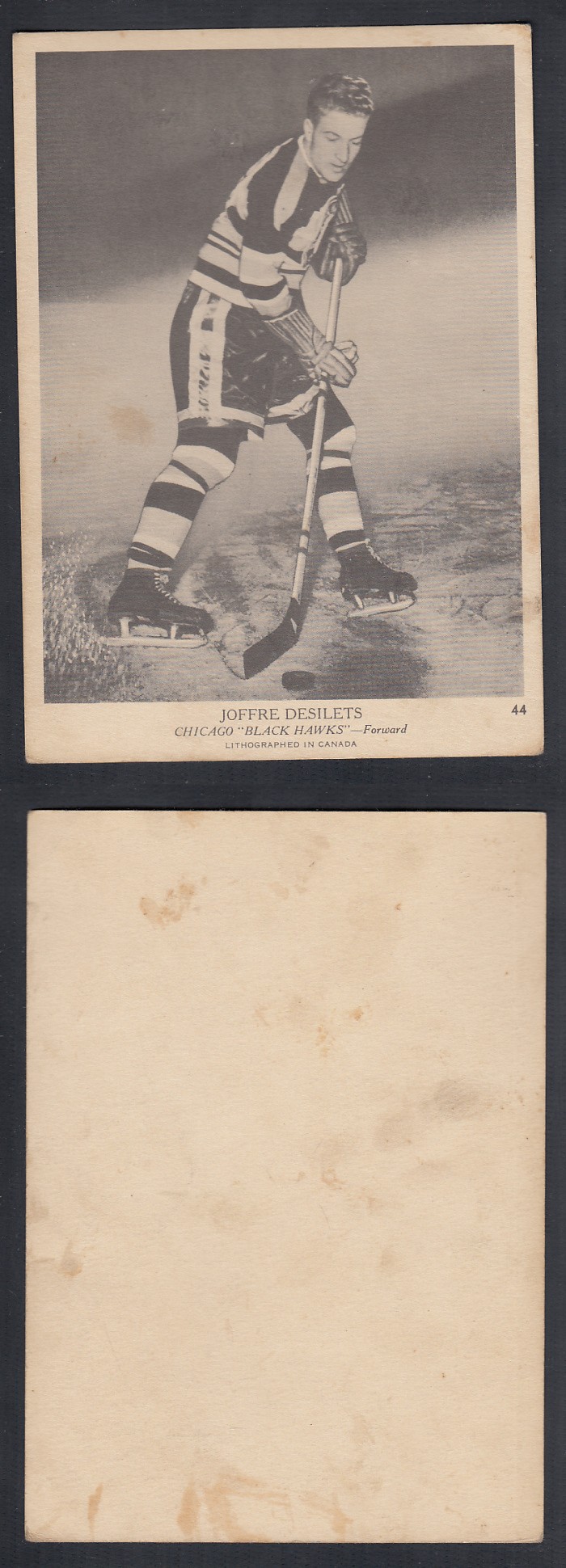 1939-40 O-PEE-CHEE HOCKEY CARD #44 J. DESILETS photo