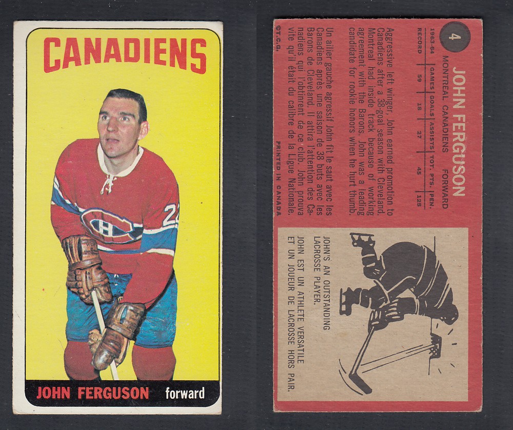 1964-65 TOPPS HOCKEY CARD #4 J. FERGUSON  photo