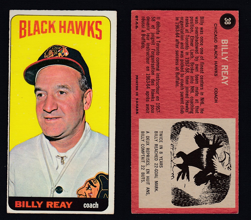 1964-65 TOPPS HOCKEY CARD #38 B. REAY photo