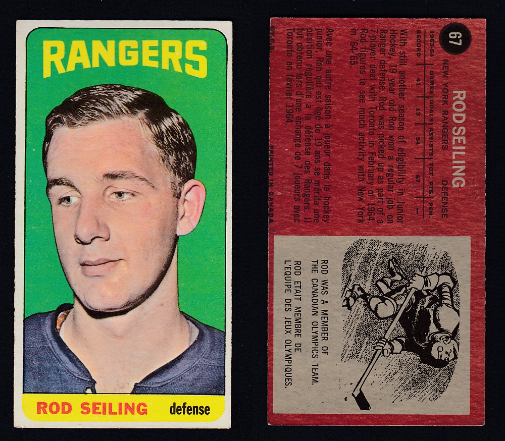 1964-65 TOPPS HOCKEY CARD #67 R. SEILING photo