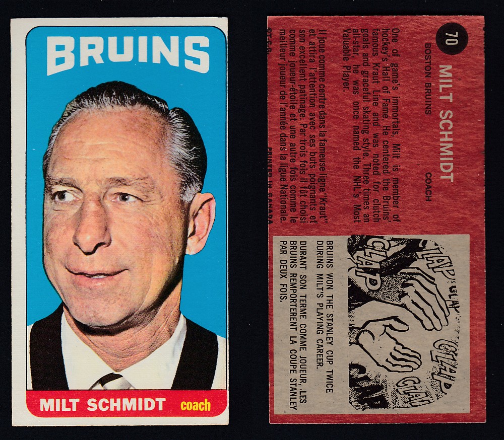 1964-65 TOPPS HOCKEY CARD #70 M. SCHMIDT photo