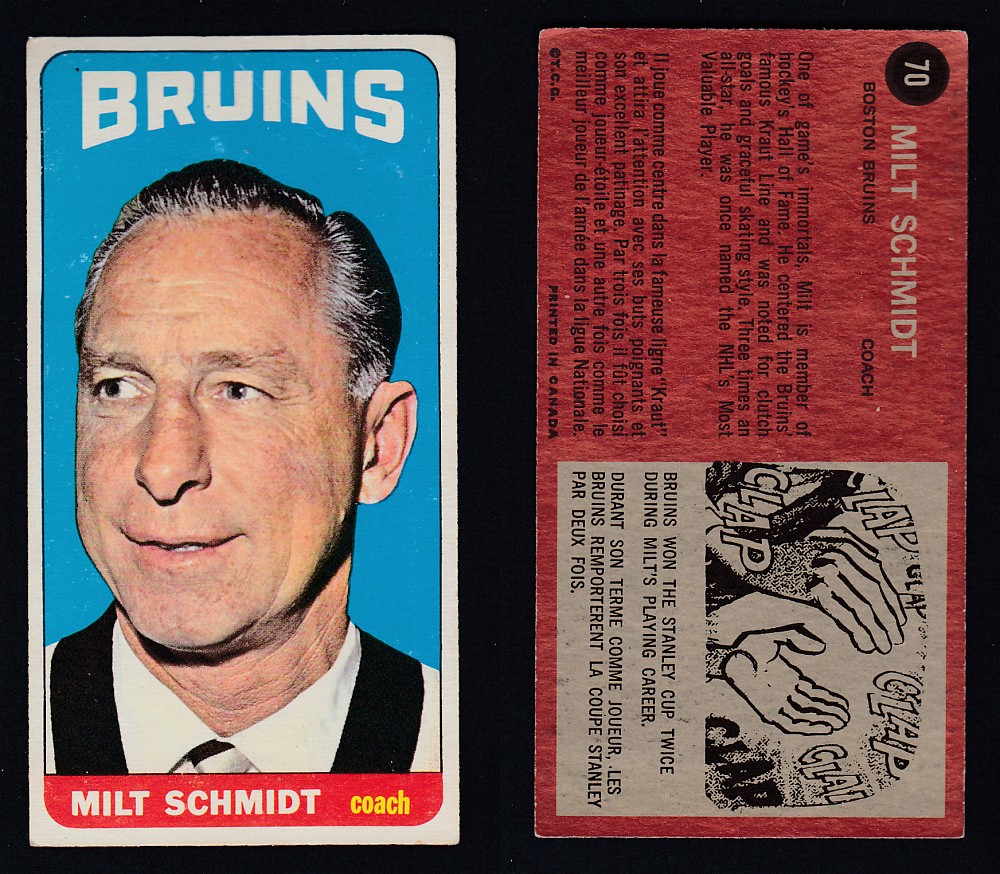 1964-65 TOPPS HOCKEY CARD #70 M. SCHMIDT photo