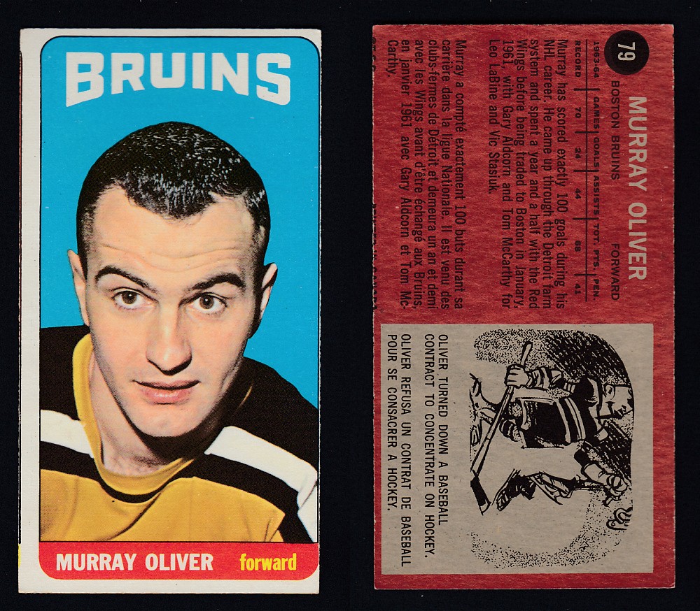 1964-65 TOPPS HOCKEY CARD #79 M. OLIVER photo