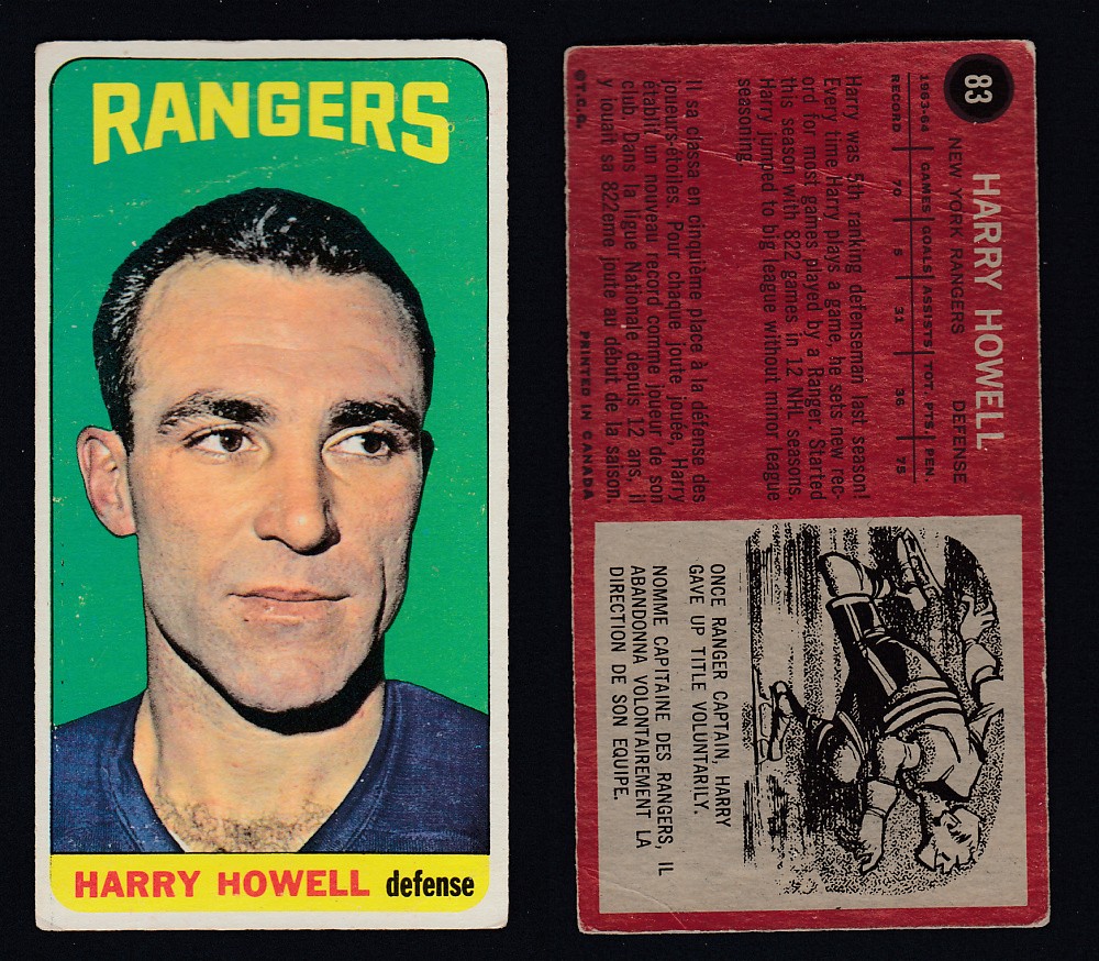 1964-65 TOPPS HOCKEY CARD #83 H. HOWELL photo