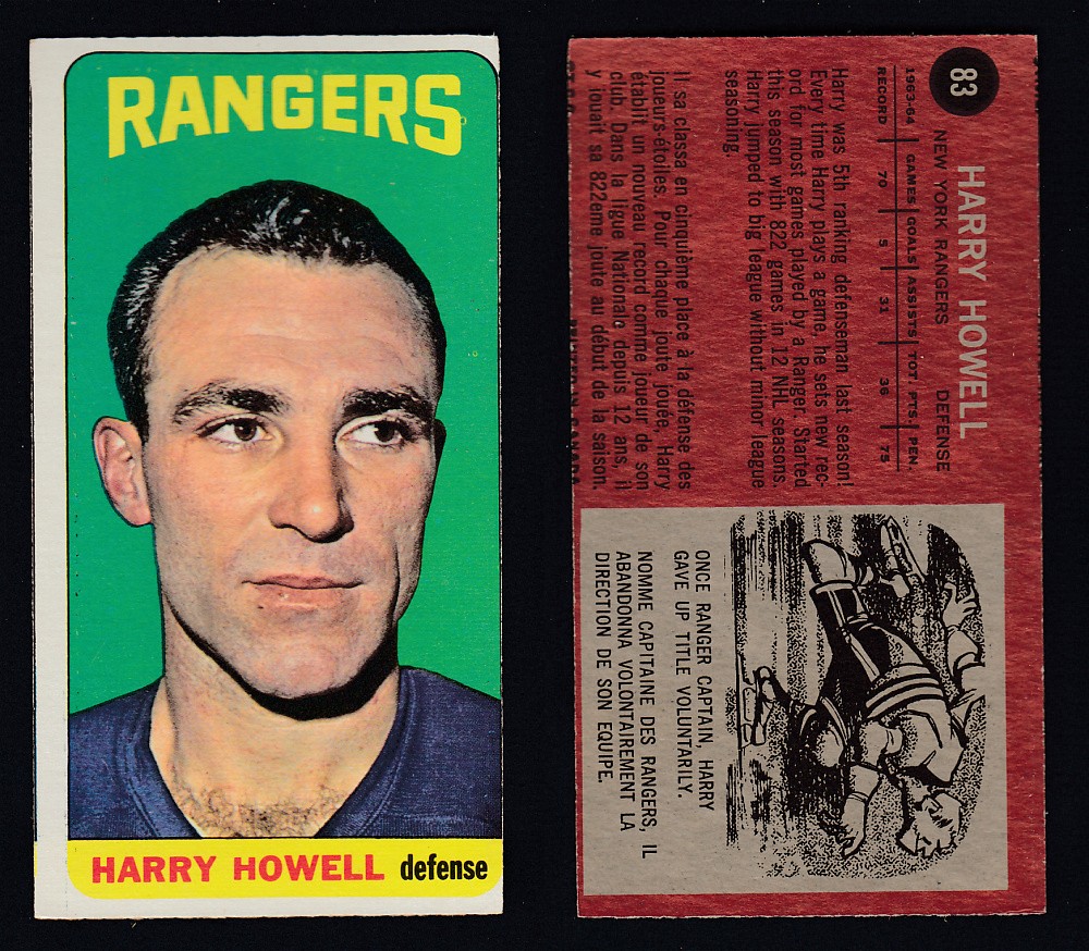 1964-65 TOPPS HOCKEY CARD #83 H. HOWELL photo