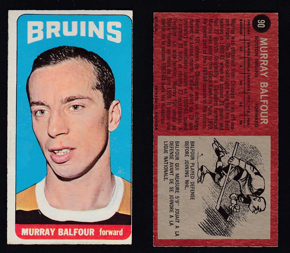 1964-65 TOPPS HOCKEY CARD #90 M. BALFOUR photo