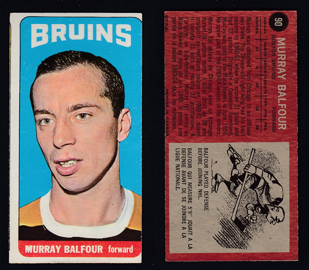 1964-65 TOPPS HOCKEY CARD #90 M. BALFOUR photo