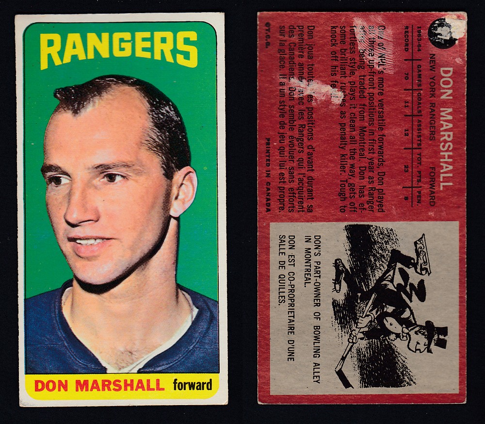 1964-65 TOPPS HOCKEY CARD #97 D. MARSHALL photo