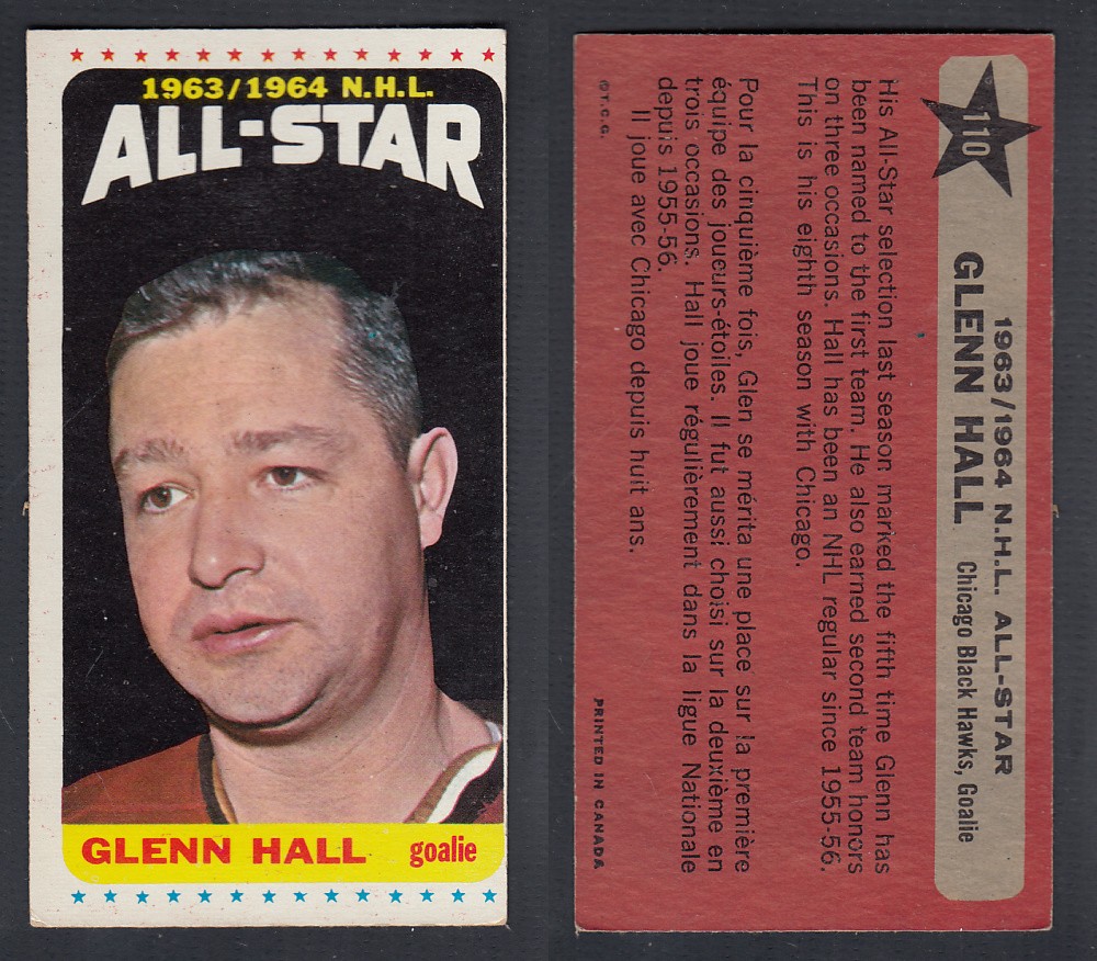 1964-65 TOPPS HOCKEY CARD #110 G. HALL photo