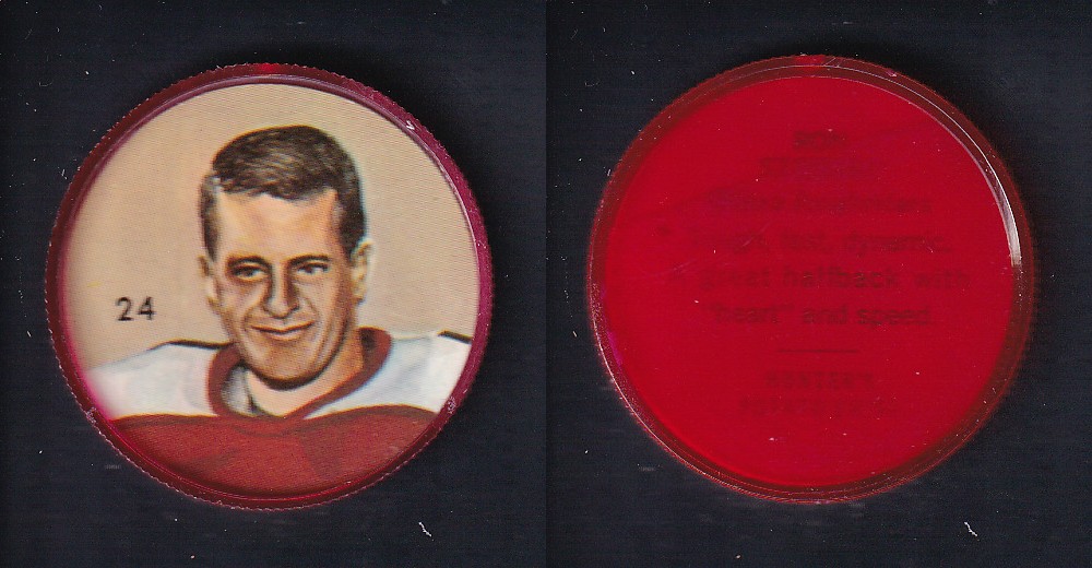 1963 CFL NALLEY'S FOOTBALL COIN #24 R. STEWART photo