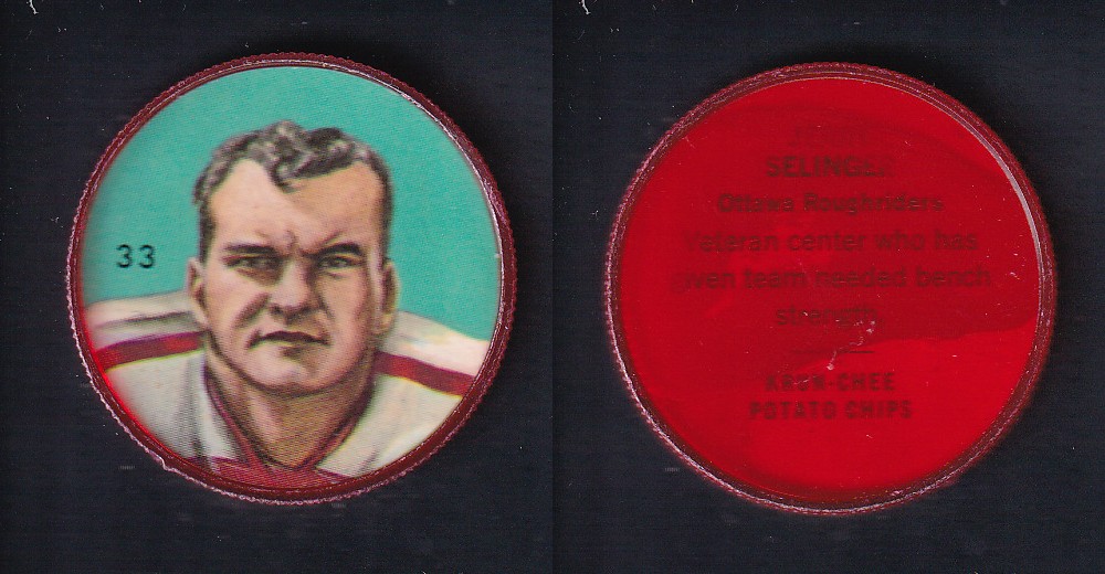 1963 CFL NALLEY'S FOOTBALL COIN #31 F. CLAIR photo