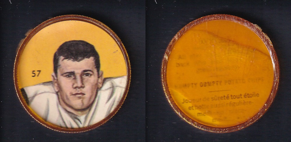 1963 CFL NALLEY'S FOOTBALL COIN #57 D. SUTHERINE photo