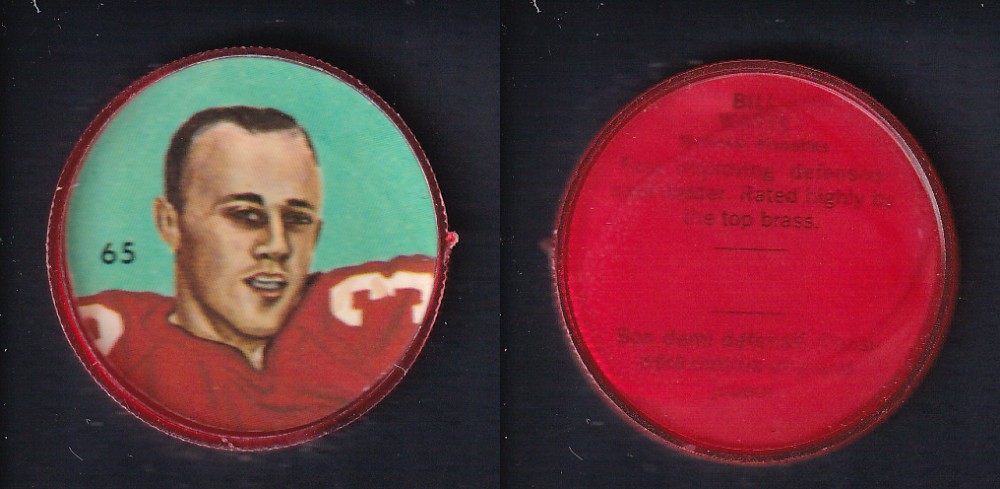 1963 CFL NALLEY'S FOOTBALL COIN #65 B. WAYTE photo