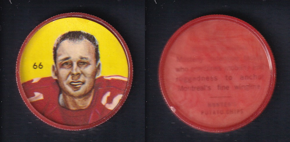 1963 CFL NALLEY'S FOOTBALL COIN #66 E. NICKLA photo