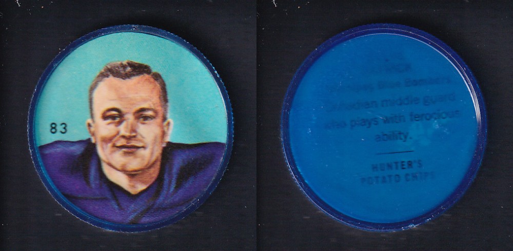 1963 CFL NALLEY'S FOOTBALL COIN #83 S. PATRICK photo