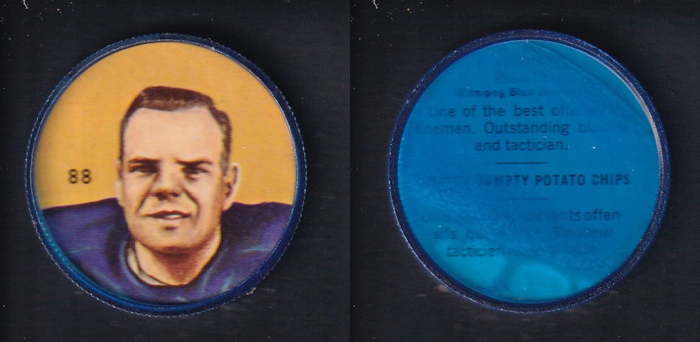 1963 CFL NALLEY'S FOOTBALL COIN #88 F. RIGNEY photo