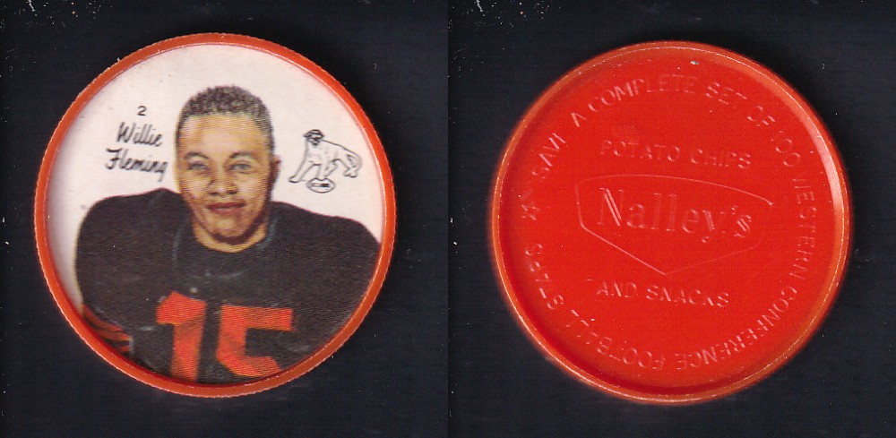 1964 CFL NALLEY'S FOOTBALL COIN #2 W. FLEMING photo