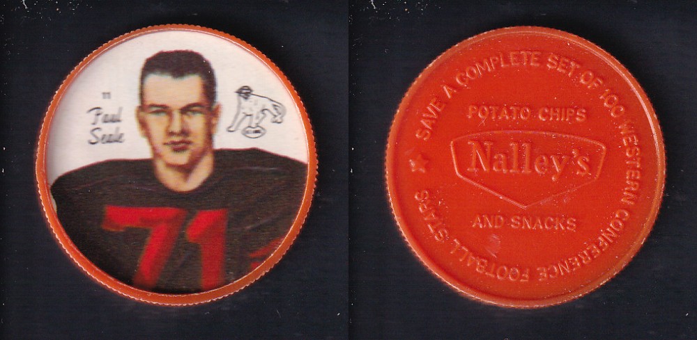 1964 CFL NALLEY'S FOOTBALL COIN #11 P. SEALE photo