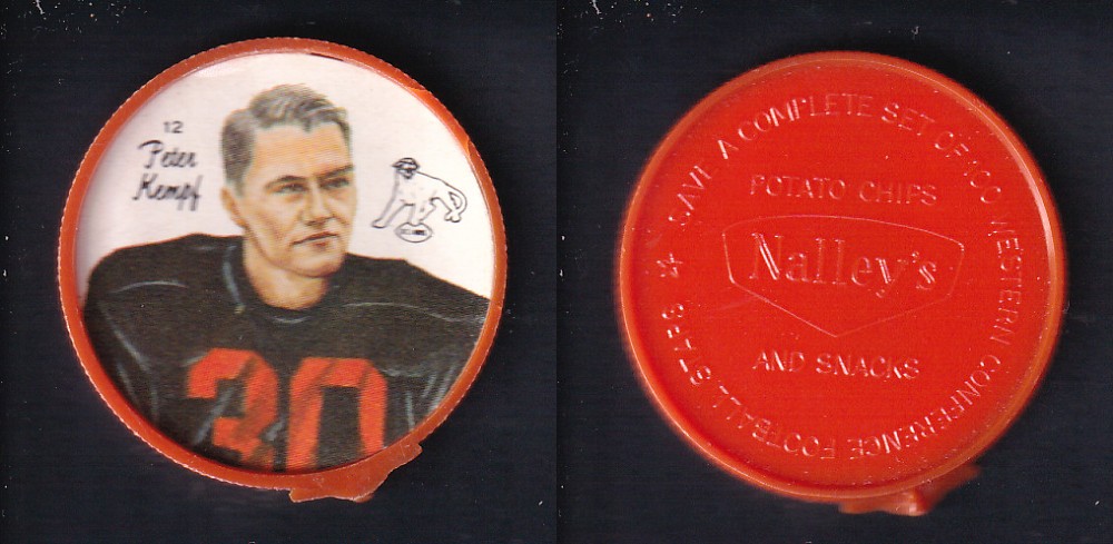 1964 CFL NALLEY'S FOOTBALL COIN #12 P. KEMPF photo