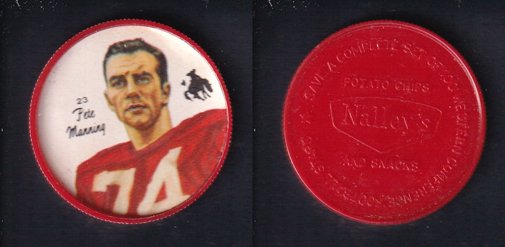 1964 CFL NALLEY'S FOOTBALL COIN #23 P. MANNING photo