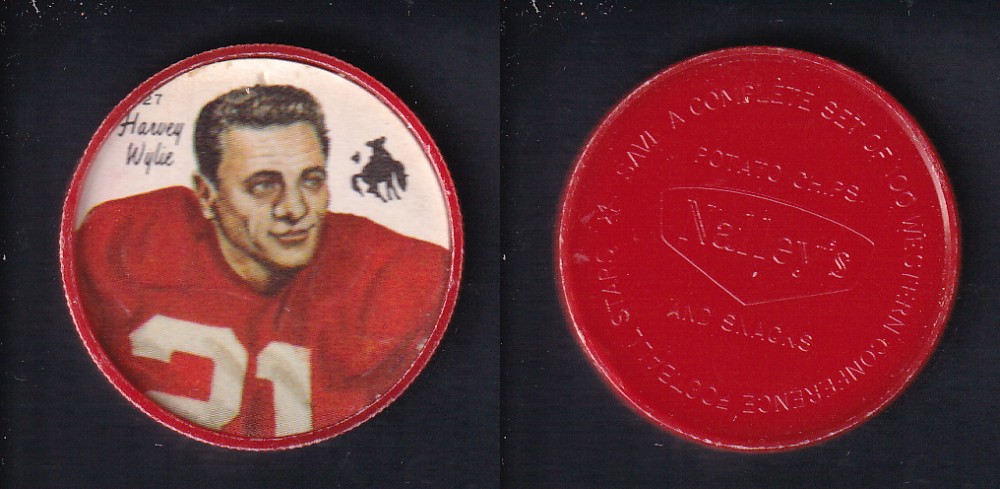 1964 CFL NALLEY'S FOOTBALL COIN #27 H. WYLIE photo