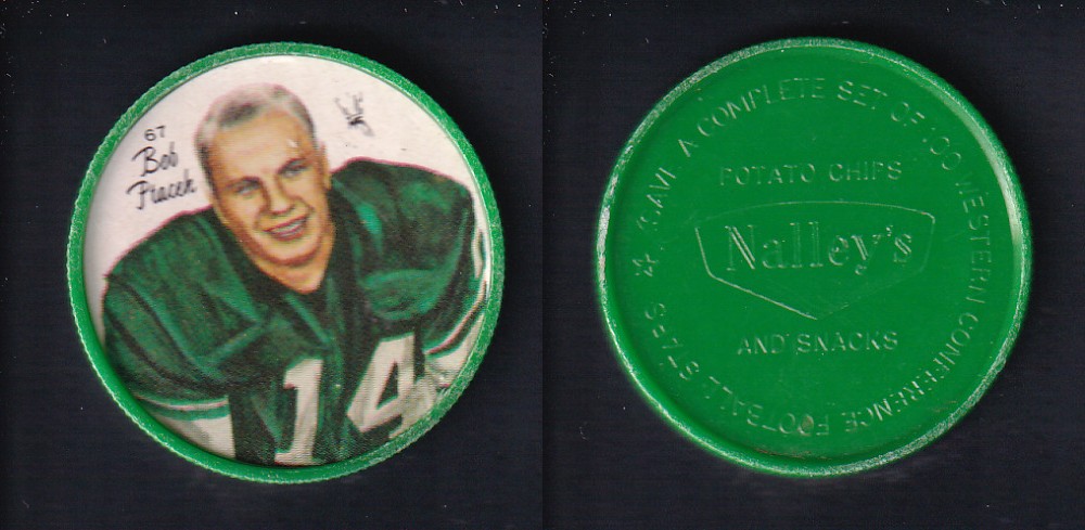 1964 CFL NALLEY'S FOOTBALL COIN #67 B. PTACEK photo
