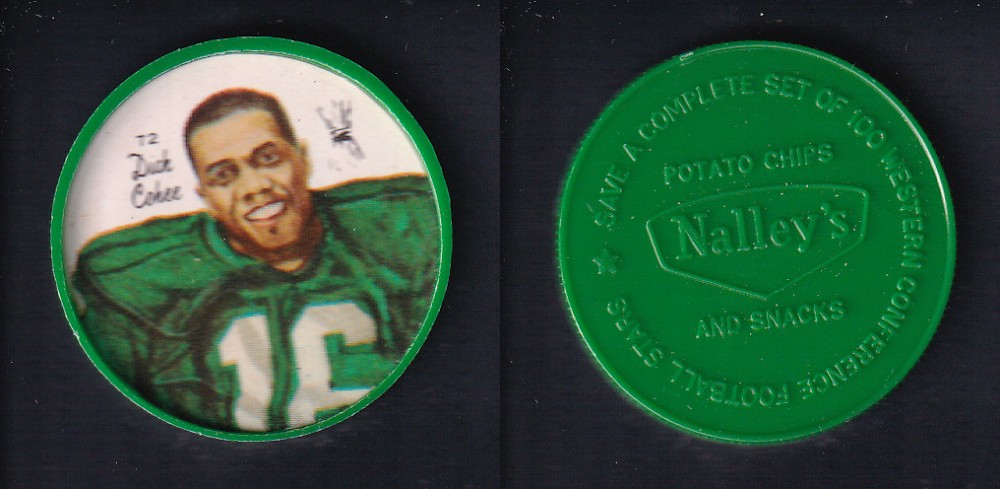 1964 CFL NALLEY'S FOOTBALL COIN #72 D. COHEE photo
