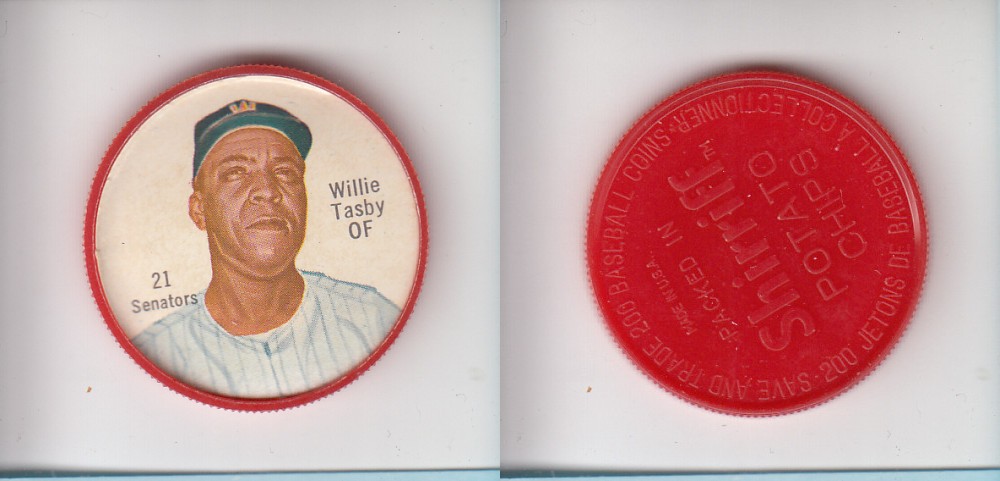 1962 SHIRRIFF BASEBALL COIN #21 W. TASBY photo