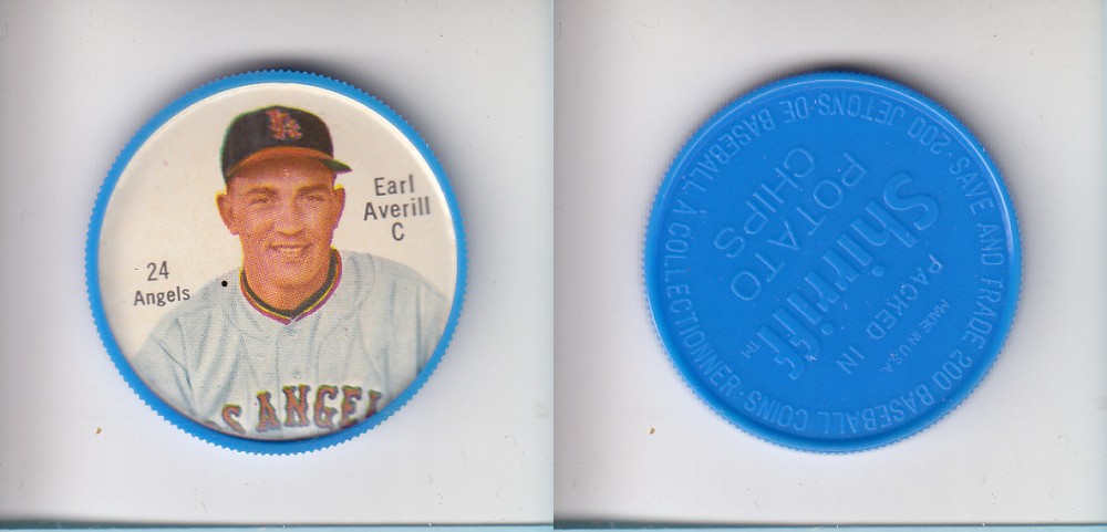 1962 SHIRRIFF BASEBALL COIN #24 E. AVERILL photo