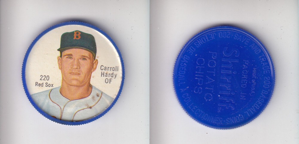 1962 SHIRRIFF BASEBALL COIN #220 C. HARDY photo